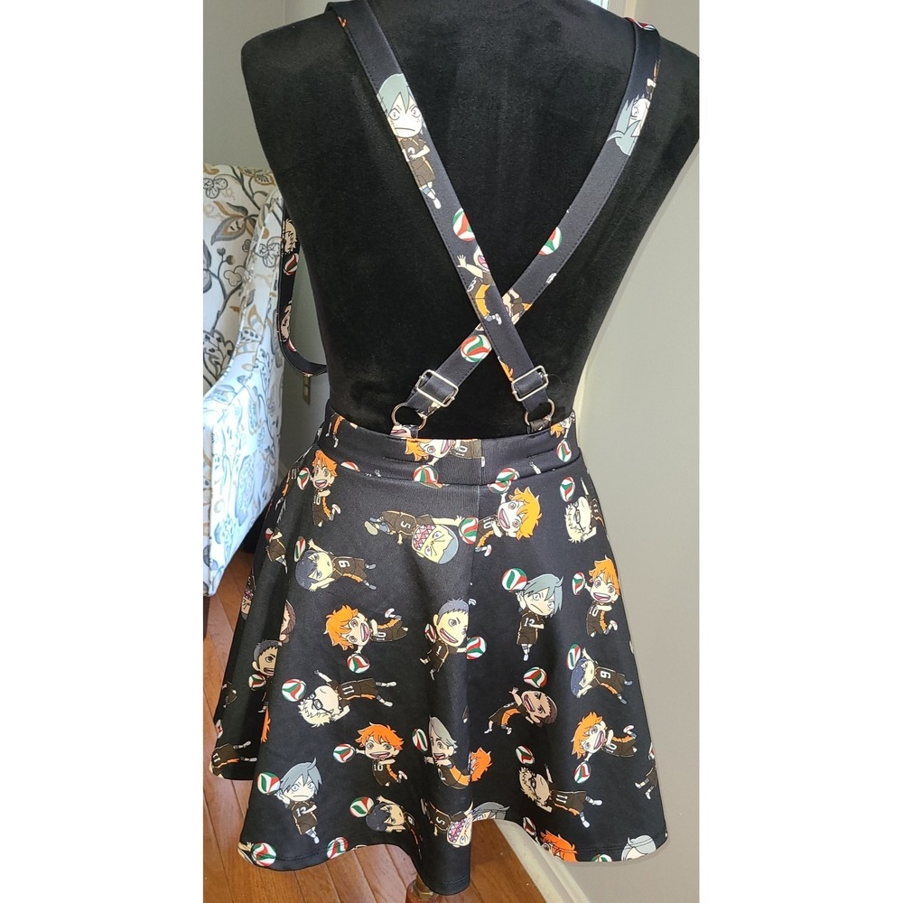 Jr's Size S‎ Black Hot Topic Haikyu!! Suspender Skirt Super Cute Fun